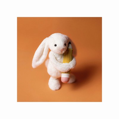 Jellycat Bashful Bunny with Pencil USA | 95178GWPC